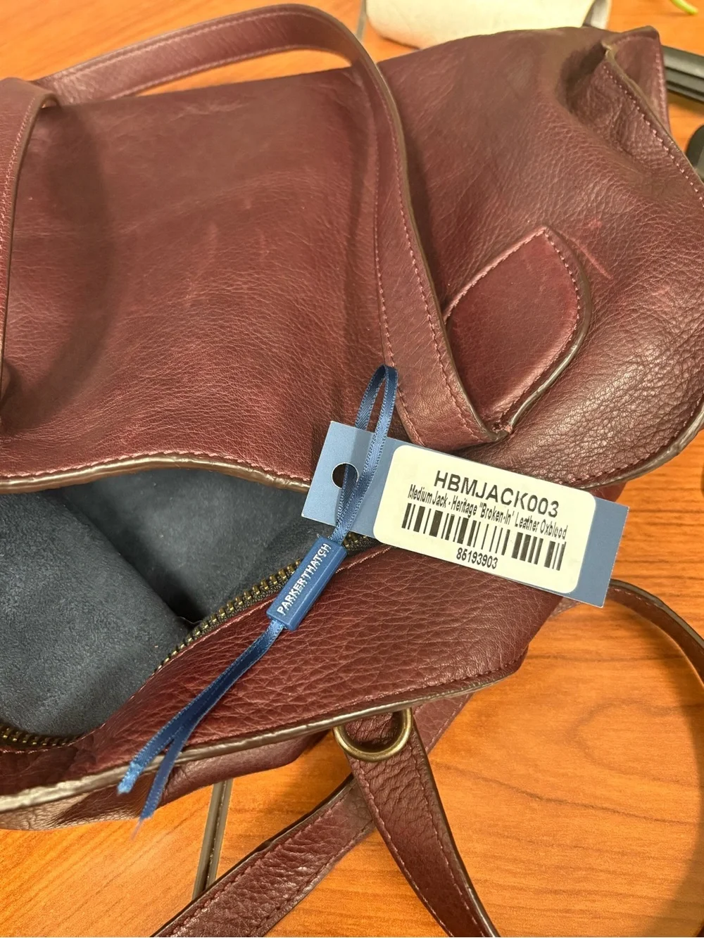 Parker Thatch Medium Jack Heritage Broken in Leather Oxblood